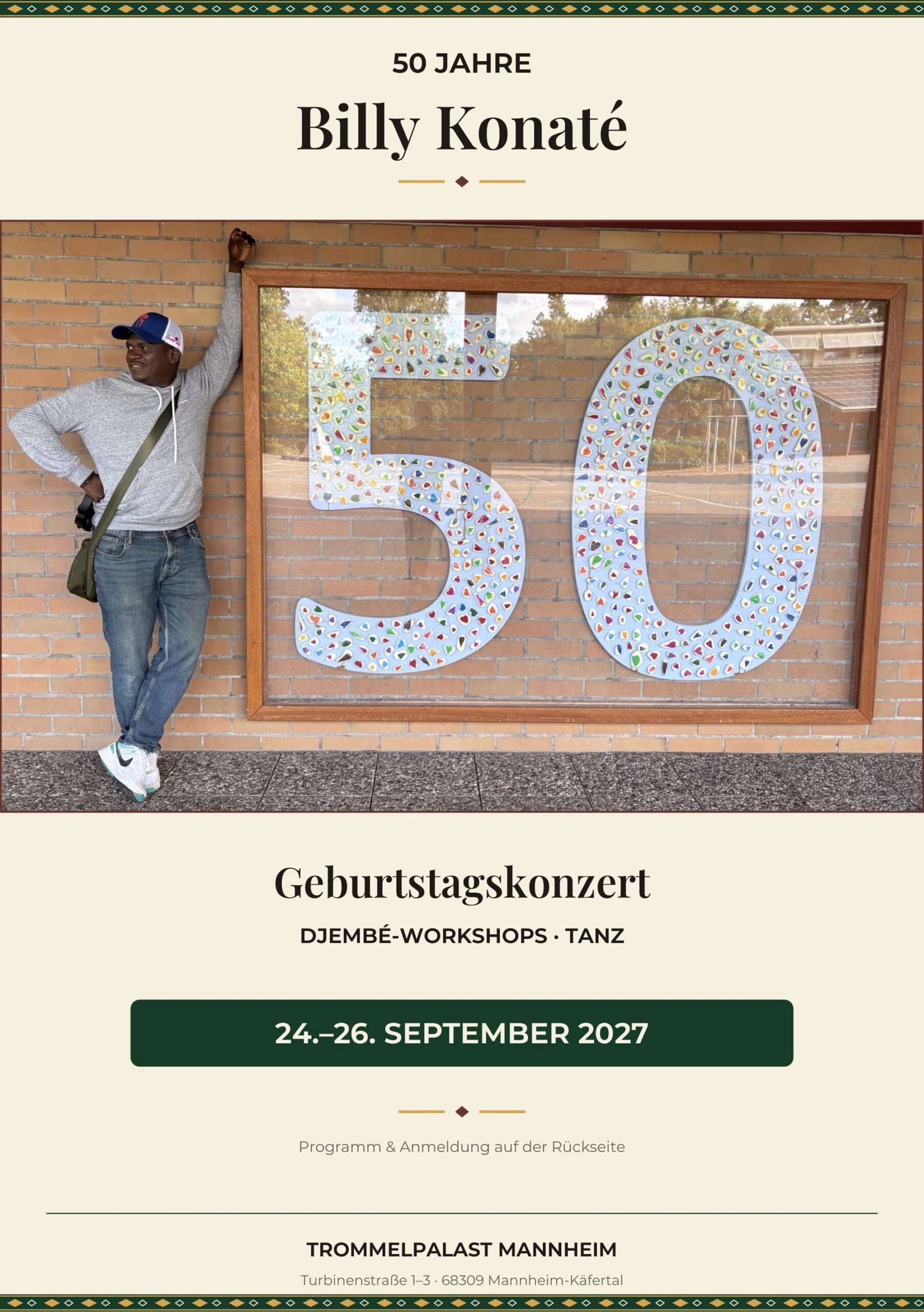 Flyer: Djembe & Tanz: Mannheim